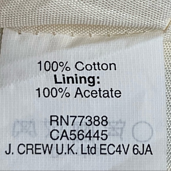 J Crew 100% Cotton Cream & Black Polka Dot Dress - Picture 8 of 11